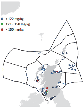 2008 Zinc in Sediments normalised to 5% AI