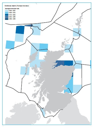 Bottlenose dolphin map