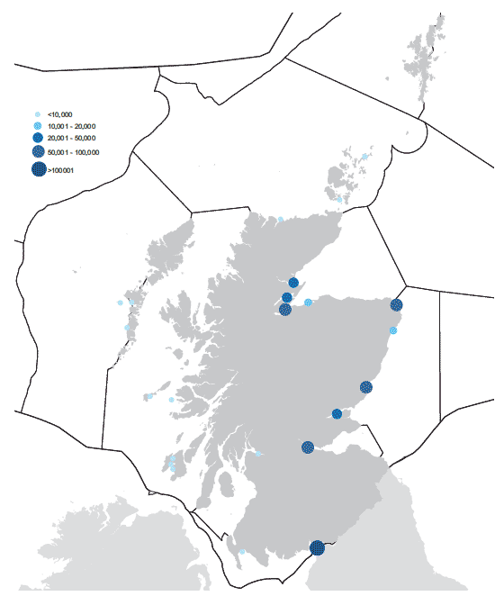 Wintering waterbirds average WeBS Count (2004/05 to 2008/09)