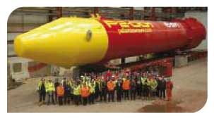 Pelamis test wave device