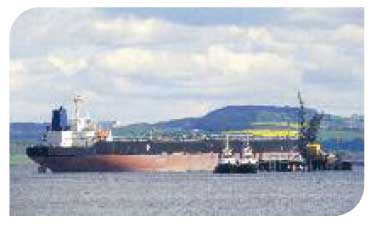 Tanker at Hound Point, Firth of Forth