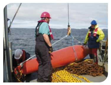 Tiree Passage mooring operated by the Scottish Association for Marine Science (SAMS), Scottish Marine Institute based in Oban