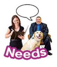 Person with needs and learning disabilities