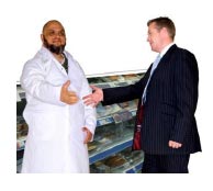 Two men shaking hands