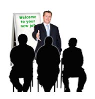 Man meeting a group of men
