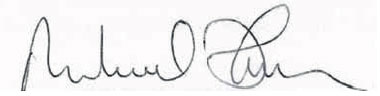 Signature of Michael Matheson Minister for Public Health 