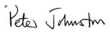 Signature of Councillor Peter Johnston COSLA Health and Well-being Spokesperson Signature of Councillor Peter Johnston COSLA Health and Well-being Spokesperson