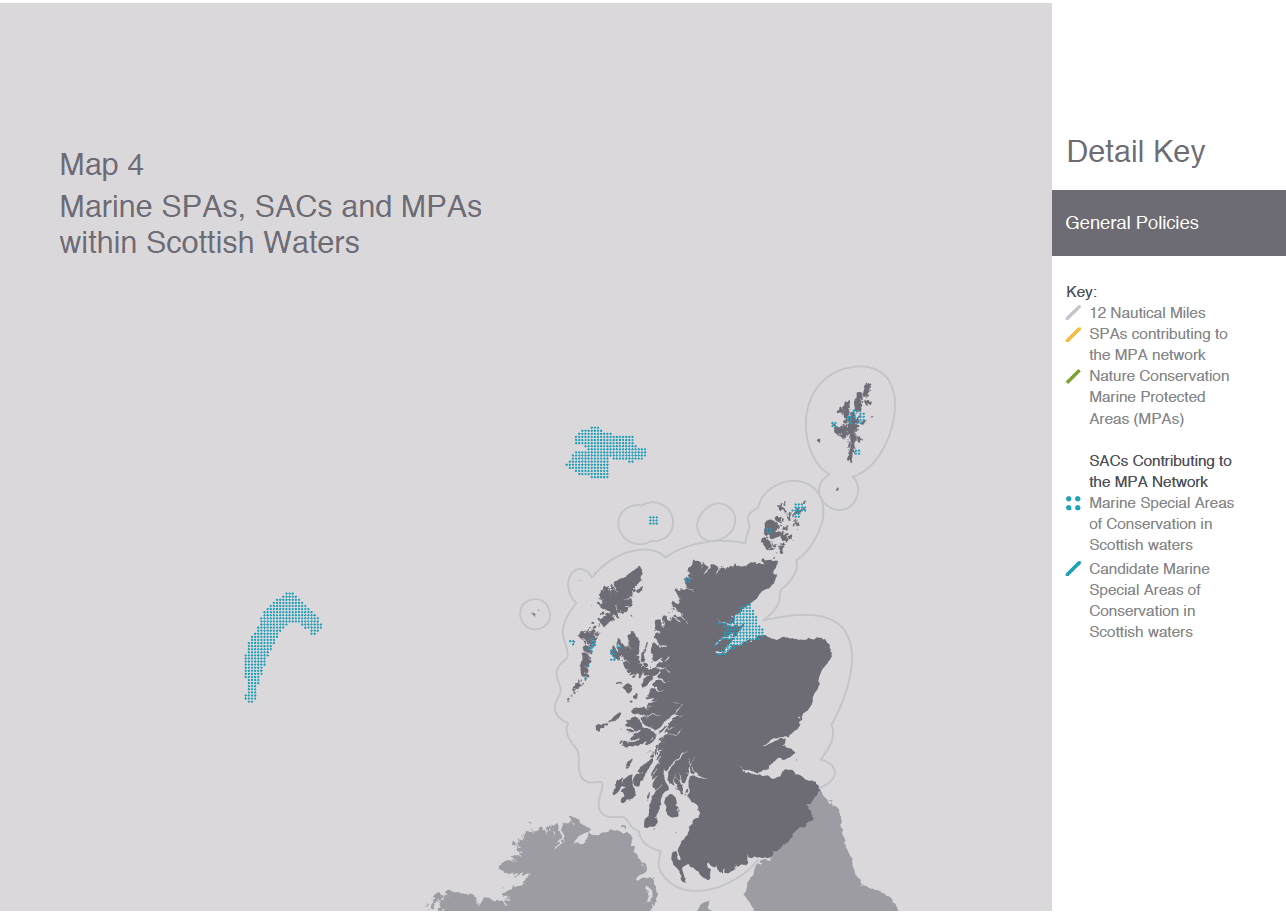 Map 4 Marine SPAs, SACs and MPAs within Scottish Waters Map 4 Marine SPAs, SACs and MPAs within Scottish Waters
