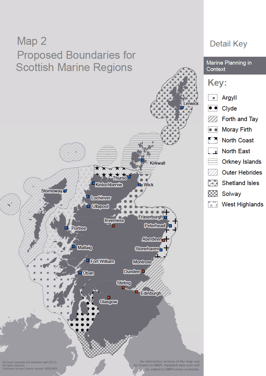 Map 2 Proposed Boundaries for Scottish Marine Regions Map 2 Proposed Boundaries for Scottish Marine Regions