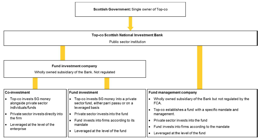 Figure 8: Example of ' Top-co ' model with different subsidiaries