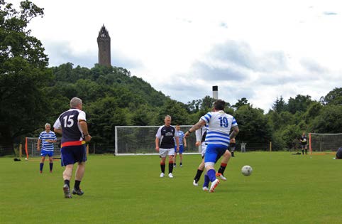People playing football