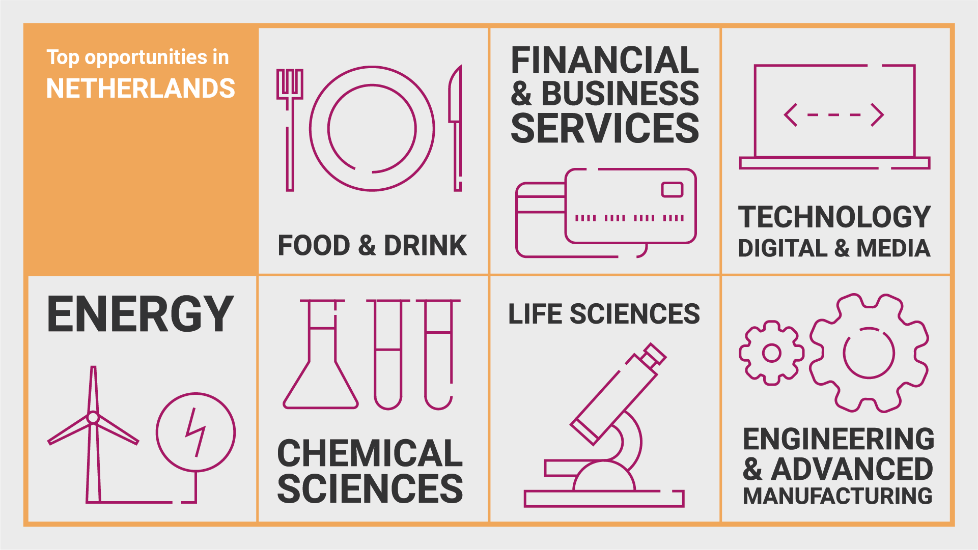 Infographic of Netherlands Top Opportunities