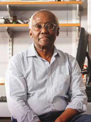 Photo of Geoff, Professor in school of life sciences, human rights activist, Pictured in Heriot-Watt University, Edinburgh, Born in Jamaica
