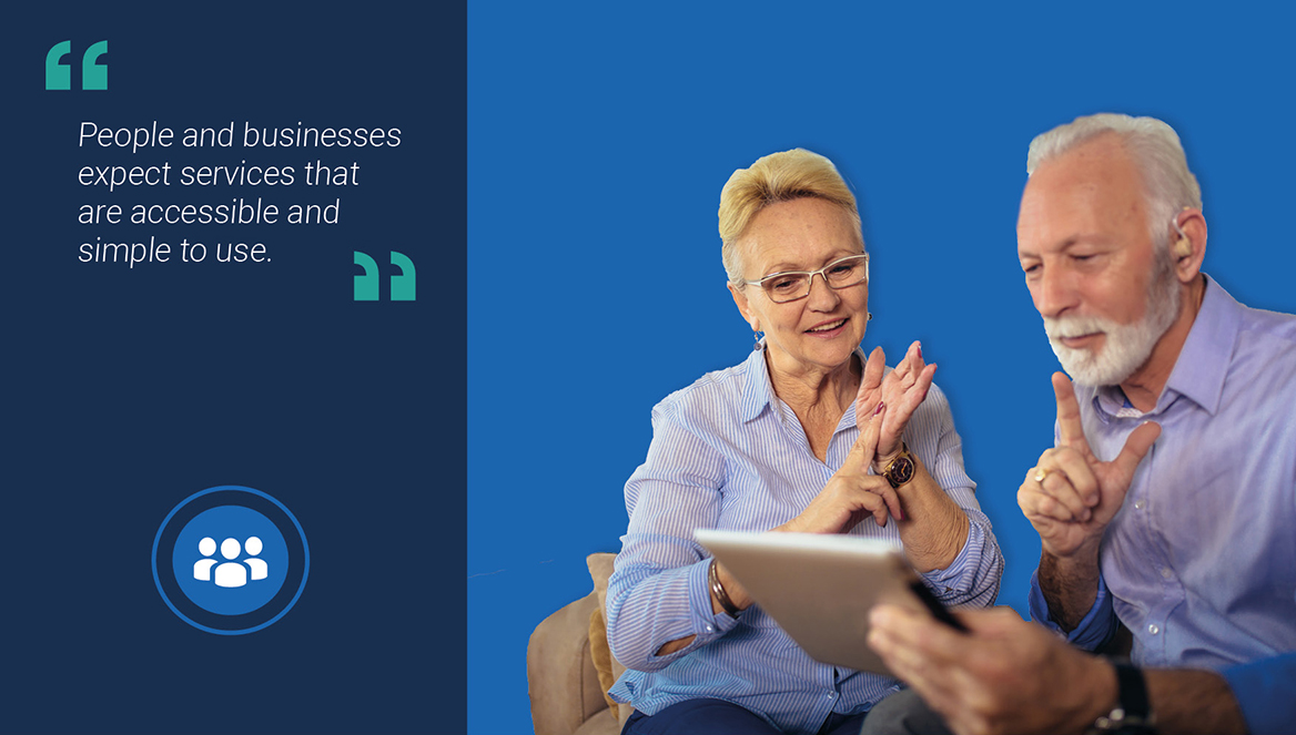 Image of two people using sign language on a video call