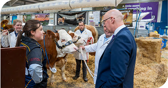 First Minister meets with farmers at the Royal Highland Show 