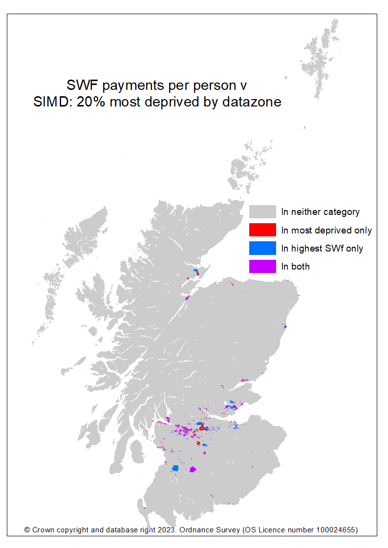 SWF v SIMD 2020 Scotland Map June 2023